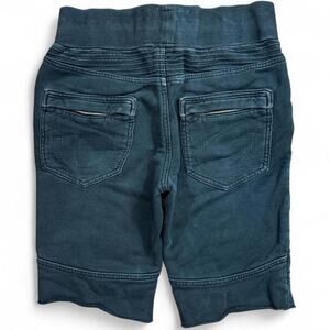 True Religion Men’s Faded Black Rocco Moto Cut-Off Sweat Shorts Size S